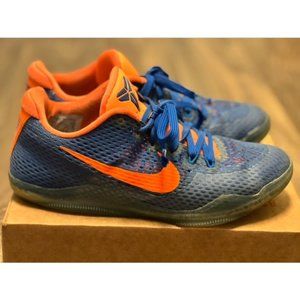 Nike Kobe XI EM NikeID Blue Orange Basketball Shoes Size 8